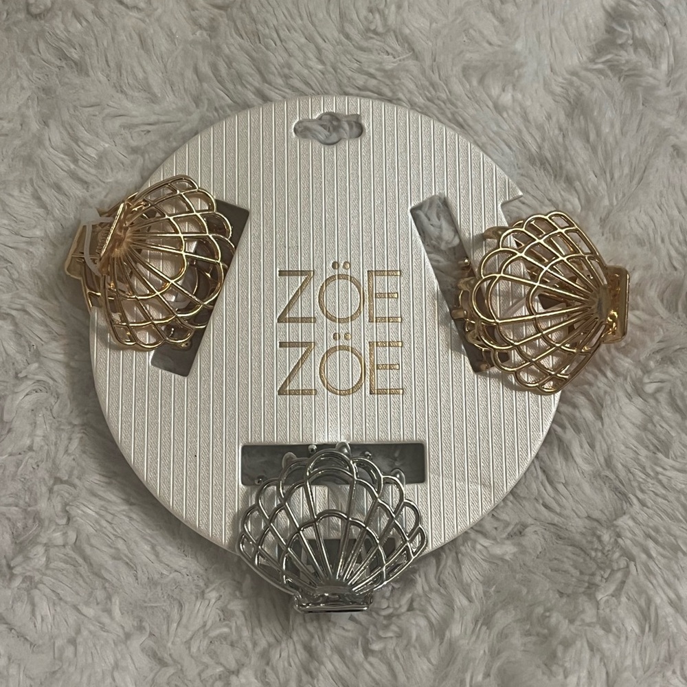 Zoe & Zoe Gold and Silver Hair Clips